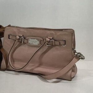 Women’s Michael Kors Elegant Pink Leather Satchel Handbag